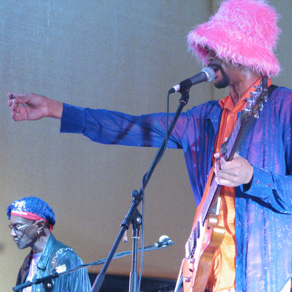 WOOniversity #1, A Bo Digitally image of Bo Digitally and The Wizard of Woo Bernie Worrell performing together. The thumbnail from the WOOniversity Bo Digitally NFT Collections